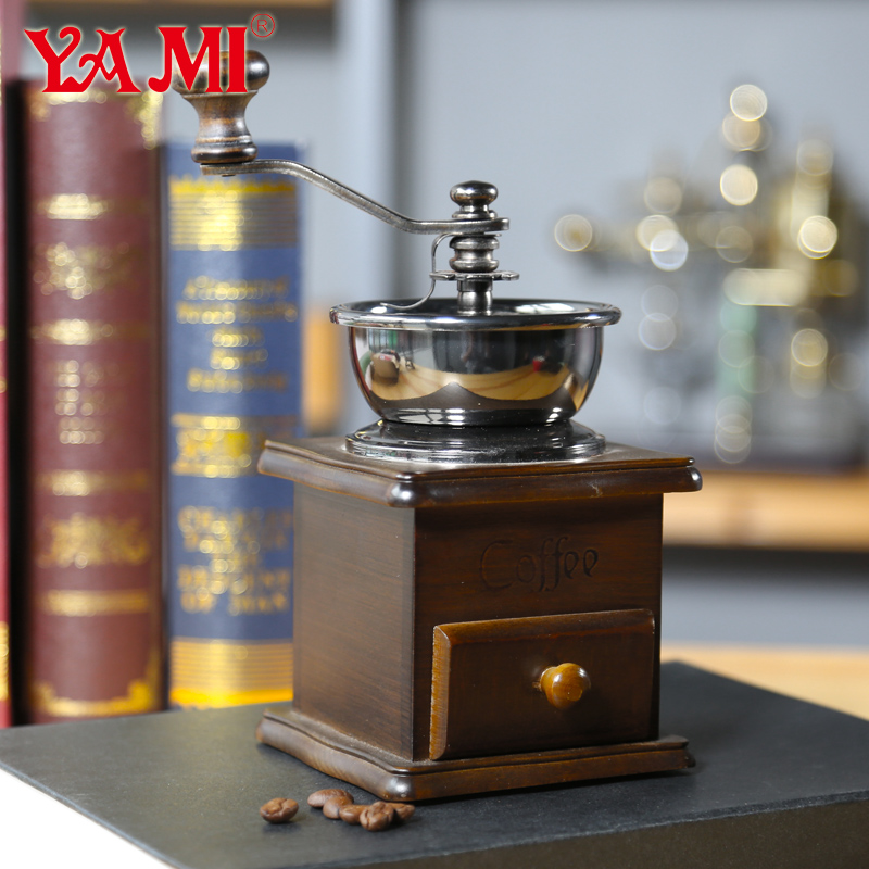 Wood Manual Coffee Grinder YM8521-大图1